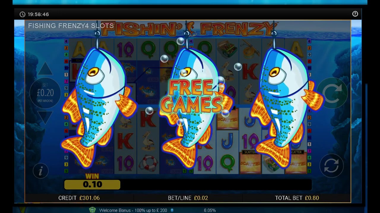 Online Slots - Fishin Frenzy bonuses on all the variations! - YouTube
