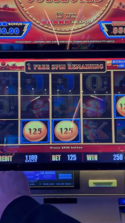 Hold $ spin bonus on Sahara Gold $6.25 bet let’s see what we get # ...