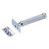 Double Edge Safety Razor (2 pieces razor)(twister)T-121 Chrome - Image 2