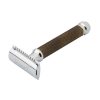 Double Edge Safety Razor (2 pieces razor)(twister)T-121 Gold Black