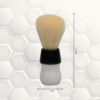 Shaving brush White Walker SBB-51,(White Black) (Boar Hair) - Image 3