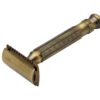 Double Edge Safety Razor L-55 Antique Brass (Close Comb) - Image 2