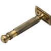 Double Edge Safety Razor L-55 Antique Brass (Close Comb) - Image 3