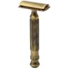 Double Edge Safety Razor L-55 Antique Brass (Close Comb)