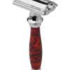 Double Edge Butterfly Safety Razor SS-95(Marble Red)
