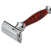 Double Edge Butterfly Safety Razor SS-95(Marble Red) - Image 2