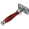 Double Edge Butterfly Safety Razor SS-95(Marble Red) - Image 4