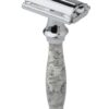 Double Edge Butterfly Safety Razor SS-95 (Marble White)