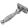 Double Edge Butterfly Safety Razor SS-95 (Marble White) - Image 2