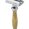 Double Edge Butterfly Safety Razor SS-95 (Marble Yellow)