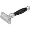 Twist to open safety razor 100% Brass Metal Platinum-81 marble Black - Image 2