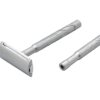 Double Edge Safety Razor K2 Dual handle (Silver)