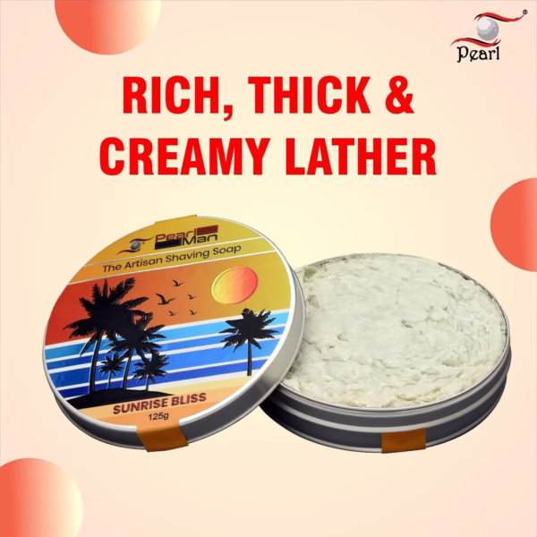 The artisan shaving soap  PMSS-31 (Sunrise Bliss) - Image 5