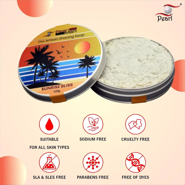 The artisan shaving soap  PMSS-31 (Sunrise Bliss) - Image 7