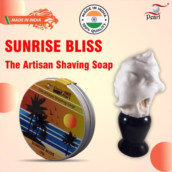 The artisan shaving soap  PMSS-31 (Sunrise Bliss) - Image 8
