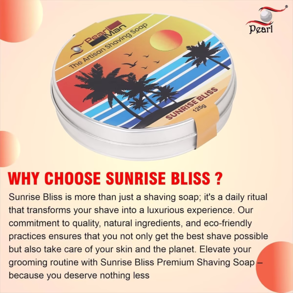 The artisan shaving soap  PMSS-31 (Sunrise Bliss) - Image 10