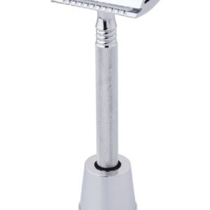 Pearl Shaving Double Edge Close Comb Safety Razor SS-01 Close Comb with Razor Stand for Men
