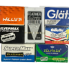 Sample Pack of 7 Different  Blades (1 Packet Each) Total 60 Blades