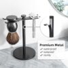 Razor & brush Holder Stand SST-05 Full Black - Image 4