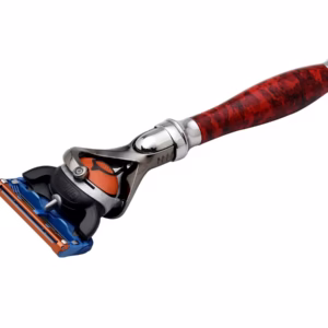 Pearl Shaving 5 blade flexball Cartridge Razor F-95 Marble Red