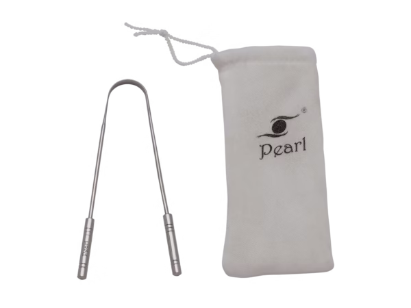 Premium Satinless Steel tongue cleaner Reduces Bad Breath  PTC-01 Pack of 1 - Image 3