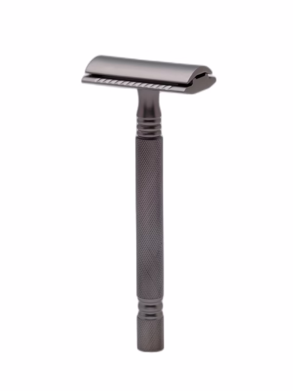 Double Edge safety   SS-01 with stand (Graphite Black) - Image 2
