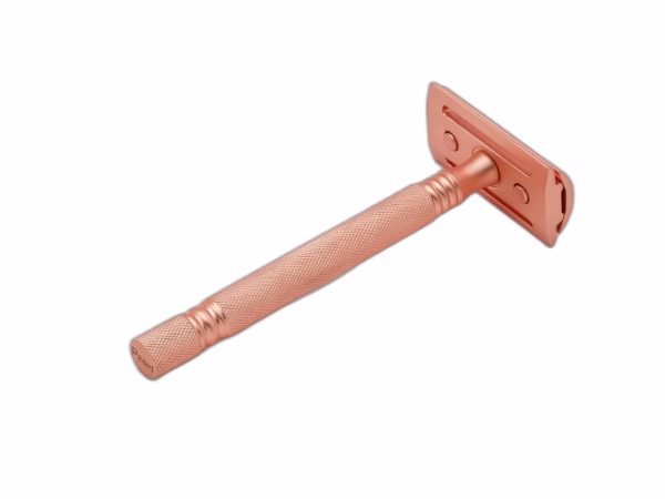 Double Edge safety   SS-01 with stand Rose Gold - Image 4
