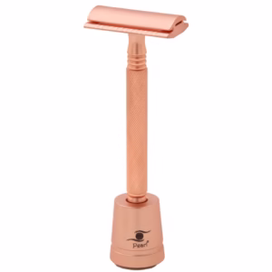Double Edge safety   SS-01 with stand Rose Gold