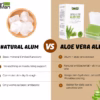 Aloe Vera Alum bar green 100g Pack of 1 - Image 5